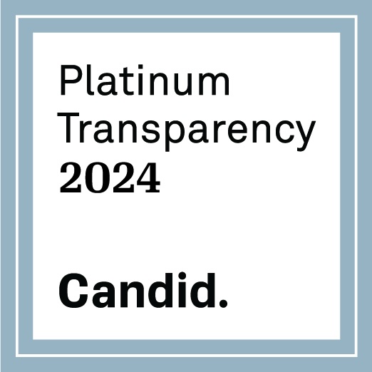 words reading: platinum transparency 2024. Candid.