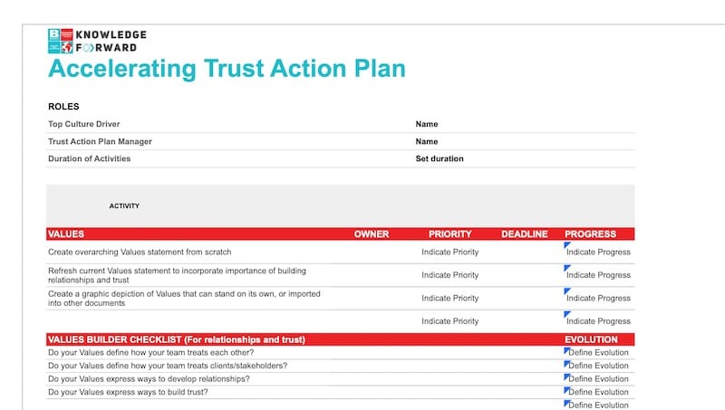 accelerating trust action plan