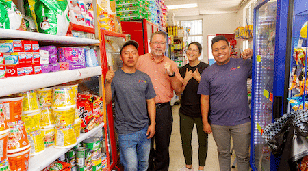 workers at store